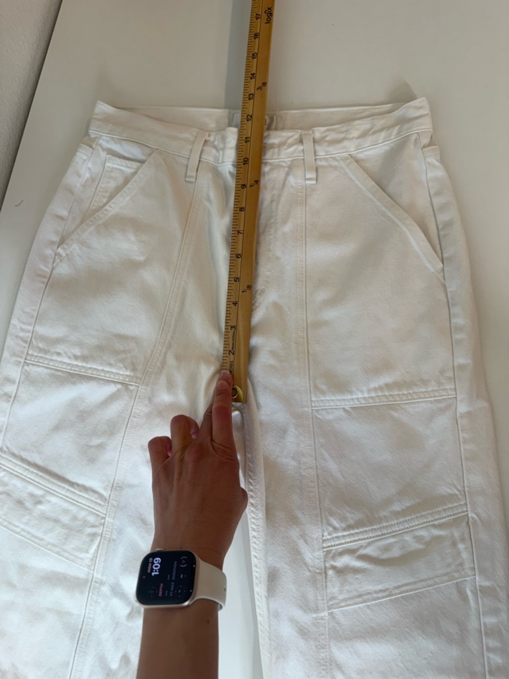 Agolde Cooper Cargo Straight Leg
Jeans White Sz 27 - Picture 13 of 16